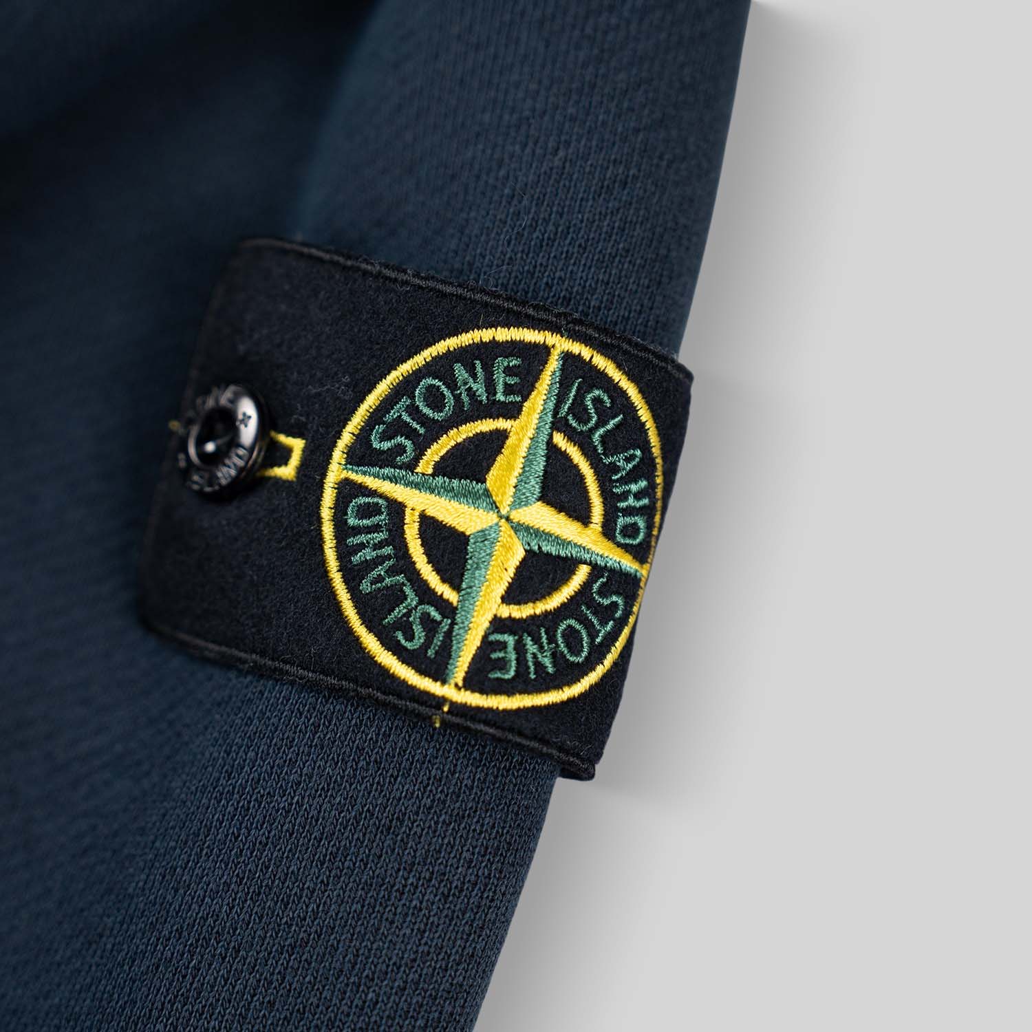 Stone Island Diagonal Fleece Old Effect Crew Neck Sweatshirt