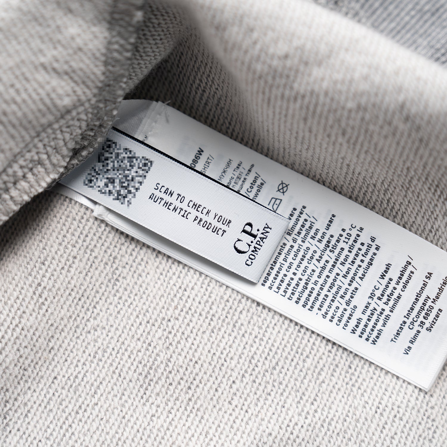 C.P Company Grey Zip Sweatshirt