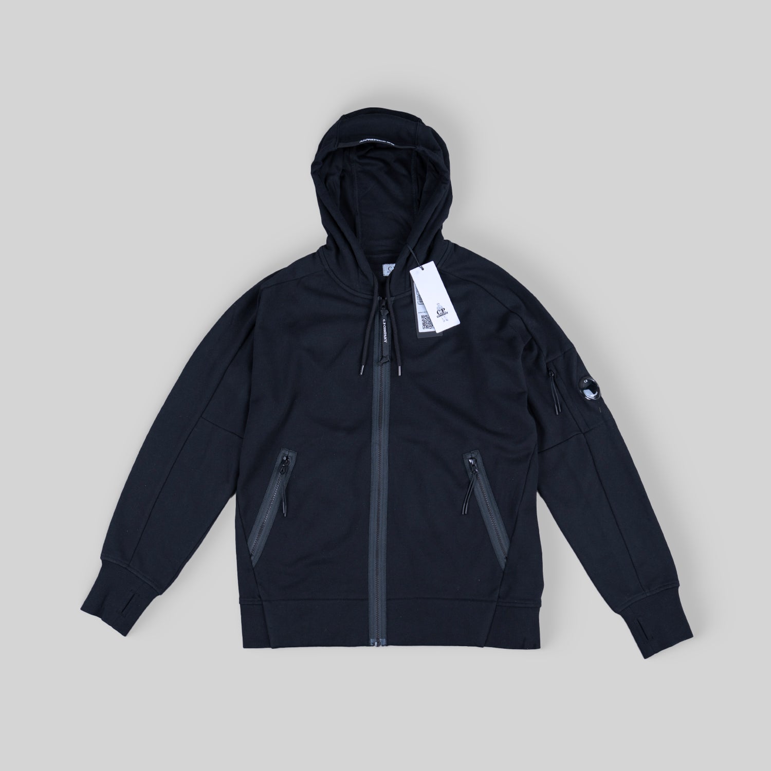 C.P Company Navy Zip Hoodie
