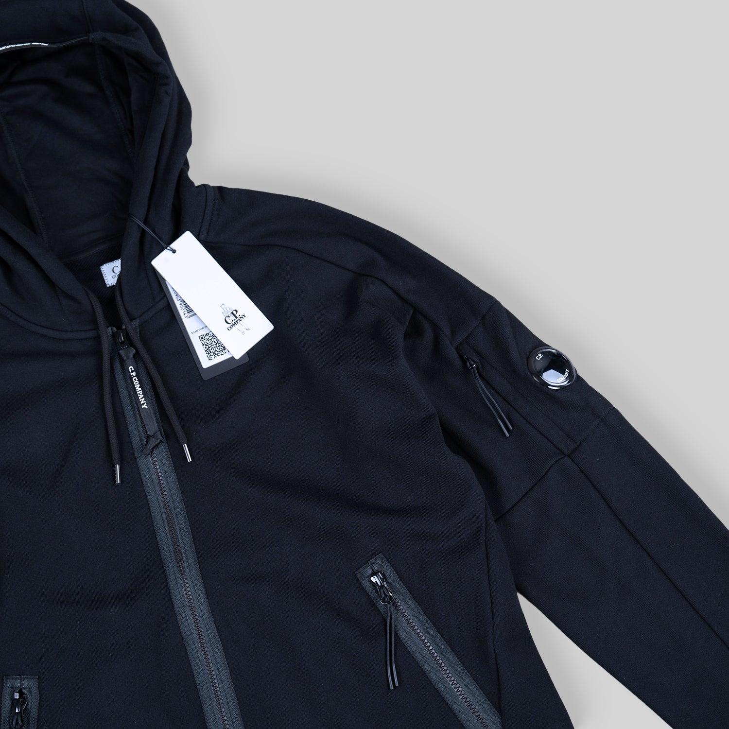 C.P Company Navy Zip Hoodie
