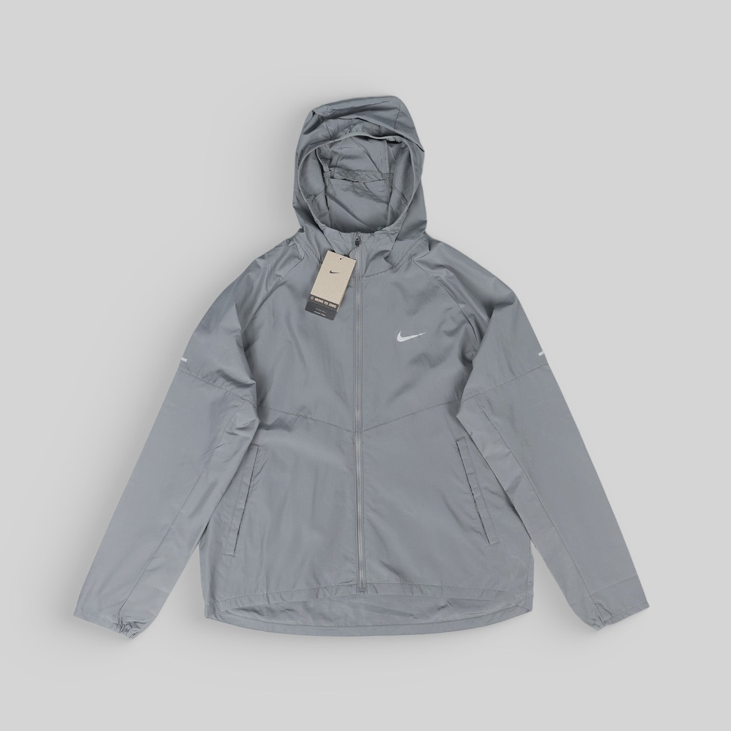 Nike Grey Miler Repel Windbreaker
